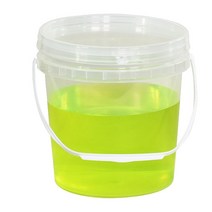 20L 플라스틱들통 보관통 바케스 원형페인트통 용기, 20L 투명, 1개
