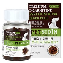 펫시딘 강아지 L-카르니틴 차전자피 식이섬유 다이어트 영양제, 1개