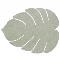 북유럽 린드 DNA 몬스테라 리프 히포 플레이스매트 L Olive green
