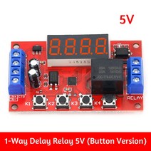 타이머스위치 자동불끄기 무선전등 DC 5V 12V 24V 10A 가변 시간 지연 릴레이 모듈 LED 디지털 타이밍 타, 01 5V