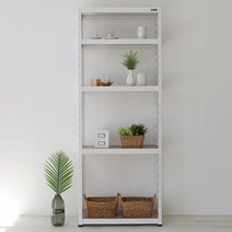 슈랙 다용도실 베란다 철제 수납장 500선반, 화이트500X400X1800_3단