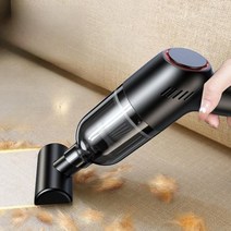 고양이털 청소기 미니 무선청소기 러그 소파 털 흡입 휴대용청소기, 블랙 55000Pa +필터2개