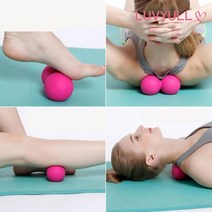 승모근 싱글 땅콩 마사지볼 안마 롤링 맛사지 볼 사용법 올리브영, 1.땅콩마사지볼, 블랙