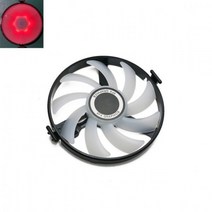 FDC10U12S9-C 쿨러 팬 교체 XFX AMD Radeon RX 470 480 580 RX580 RX480 RX470 EDITION 크림슨 그래픽 카드 냉각 팬, Red light 1PCS aliexpress, 04 1PCS  RED