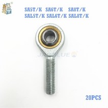 스러스트 베어링 Rodamientos Lupulley 외부 스레드 볼 조인트 20pcs M5 M6 M8 남성로드 엔드 Jiont Sa5t/k, 01 SAL5TK