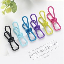 스틸 컬러집게 메모 사진 클립 문구 팬시 홀더 10개입, 색상랜덤