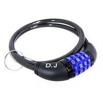 TONIYON 번호수정가능 번호키 자전거 자물쇠, 블랙, 1개