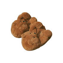 겨울용 곰돌이 실내화 폭신한 학교 학생슬리퍼