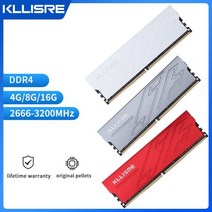 데스크탑용 Kllisre-DDR4 RAM 8GB 4GB 16GB 2400 2666 3200 DIMM 데스크탑 메모리 지원 DDR4 마더 보드, CN_DDR4 8GB 3200 Grey