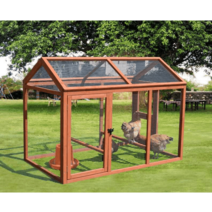 이동식 조립기 닭장만들기 철망 케이지 망 닭 키우기, 러닝 케이지 우천 L 대형