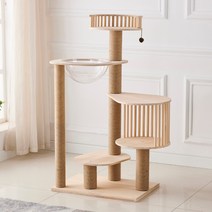 나혼자산다 고양이 투명해먹 경수진 DIY 숨숨집 원목 캣타워 우주선, 1개, 120B - 스페이스클래스