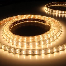 LED AC 220V LED 논네온 방수 스트립 인테리어 줄 조명, 7M, 전구색(노란빛)