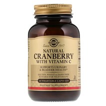 Solgar Cranberry with Vitamin C 솔가 비타민C 함유 크린베리 60 베지캡슐