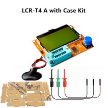LCR-T4 LCR-TC1 ESR 미터 트랜지스터 테스터 다이오드 3 극 커패시턴스 SCR 인덕턴스 테스트 도구 LCR-T7, T4 A with Case Kit