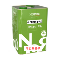 [노루페인트] 수 에나멜플러스 유성페인트 18L (기본칼라) - (목재/ 철재용/판넬/H빔/컨테이너), 등색 유광