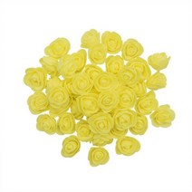 발렌타인데이 선물 장미 머리 거품 웨딩 파티 장식, 200Pcs, YELLOW