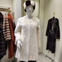 예본모피 코펜하겐 블랙그라마 브이넥 밍크 코트