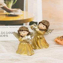 자녀방 인테리어 빈티지 꼬마 날개천사 소품 화장대 장식용품 선물용 책장 사무실 카페 현관