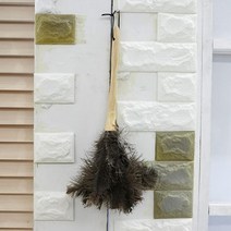 타조털 먼지털이개 타조깃털 먼지떨이 집먼지제거, 1개