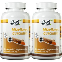 Health+ Mizellares Curcumin 헬스+ 미젤라레스 커큐민 60캡슐 2팩, 1개