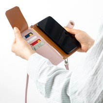 [본아띠] 제니스 갤럭시 Z폴드3 B.B.G 천연소가죽 크로스 스트랩 카드 지폐 수납 지갑형 다이어리 핸드폰케이스