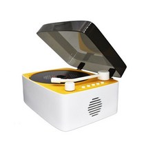 벽걸이CD플레이어 USB 블루투스 플레이어 휴대용CD플레이어 5V 2A Cd 내장 스피커 휴대용 음악 배터리 전원 Dvd 리모컨 호환, CHINA_Yellow