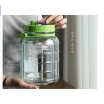 과일청 매실청 담금주 유리 밀폐 용기 매실통 대형, 효소병 15L(색상랜덤)