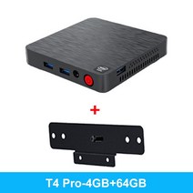Beelink T4 Pro 미니 PC N3350 Win 4GB DDR4 64GB eMMC 듀얼 HDMI USB 2.4G WiFi PK AK3V, 5.T4 Pro with Bracket - Intel