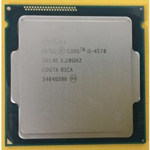CPU 컴퓨터씨피유인텔 코어 I5 4570 i5 3.2GHz 6MB 소켓 LGA 1150 쿼드 CPU 프로세서 SR14E i5-4570