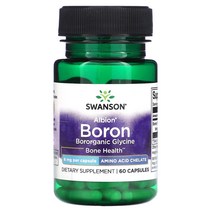 Swanson Albion 붕소 6mg 캡슐 60정, 1개, 60개