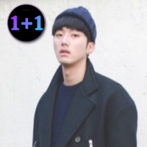 1+1 해봄 골지 롱비니 모자 빅사이즈 커플 비니 머리큰 사람 모자