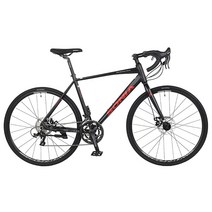 소니아 고급 알루미늄 16단 듀얼 변속 디스크 브레이크 로드 자전거 440mm SR-1200D 미조립, 440(150~165cm), 완전조립배송, 블랙 + 레드