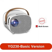 빔프로젝터 스마트빔 회의 캠핑 가정 이동식tv 레이저빔 veidadz yg230 mini 1080p led 100 인치 프로젝션 hd wifi 동시 미디어 홈 프로젝션, 기본 버전, 나는 플러그