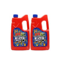 백광 파워 트래펑 2L x 2개 세트 세면대 배수관 싱크대 막힘 배수구 청소 세정제