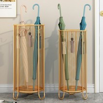 우산꽂이 철제 우산보관함 대용량 업소용우산꽂이 메탈 우산꽂이 가정/업소용, 작은 검은 색 [19*49.3cm 높이], 1개