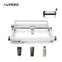 레이저커팅기 레이저 조각기 절단기 커팅 Aufero 데스크탑 조각 390 x 390mm CNC 2 커터 DIY 로고 마커 나무 Windows Mac 용, AL2-LU2-10W and YRR