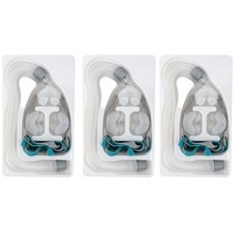 The Yeppin BMC P2 비강 베개 인터페이스 마스크 CPAP 자동 BiPAP S M L 세 가지 크기의 실리콘 쿠션, 03 3pcs P2_04 Add a auto BiPAP