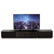 [50-80 형 추천] 아이리스 플라자 TV 대 TV 보드 로보드 전면 유리 유리 TV 대 세련된 인테리어 T-KYTV240 블랙 폭 240cm