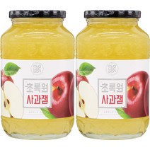 초록원 사과잼 1kg x2 (쨈 토스트 시럽), 2개