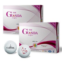 더간다 고반발 3피스 비거리 여성용 골프공 12구, 1세트