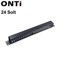 ONTi 케이블 관리 수평 마운트 19 인치 서버 랙 1224 슬롯 금속 핑거 덕트 와이어 오거나이저 커버 포함 1U 2U, 24 슬롯