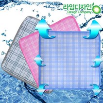 체크무늬 여름 통풍방석, 상세설명 참조, 블루