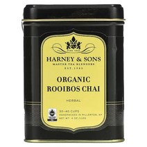 Harney & Sons 하니앤손스 마스터 티 블렌더 루이보스 차이 허브티 디카페인 잎차 112g, 1개