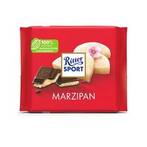 RITTER SPORT marzipan 리터 스포트 마지팬 다크 초콜릿 100g 6팩, 6개