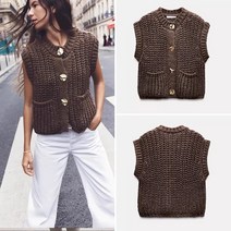 ZARA 자라 청키 니트 베스트 조끼