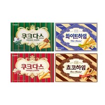 크라운 쿠크다스 128g 2종x각1개+하임 142g 2종x각1개(총4개), 4개
