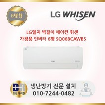 LG 벽걸이 인버터 에어컨 SQ06BCAWBS 6평형 (기본설치비별도 수도권배송), 상세페이지 참조