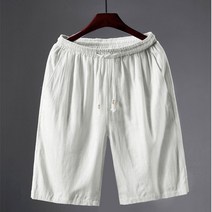 남성용 린넨 반바지 아이버리아 A31 X244E696