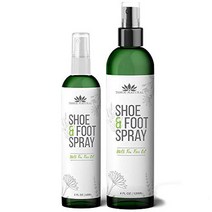 신발 탈취제 - 신발 냄새 먹는 사람 - 에센셜 오일 - 익일 작업 부츠용 냄새 제거제 - 좋은 티트리 냄새 - 방향제 스프레이 - 신발 냄새 제거제민트 2병 풋케어, 2피스 구색