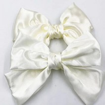촬영 웨딩 소품 브라이덜샤워 수제 꽃 B400 바느질 큰 새틴 리본 아플리케 4 개, Beige
